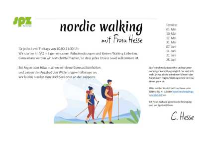 Nordic Walking mit Frau Hesse