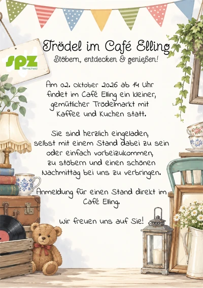 Trödelmarkt i m Café Elling