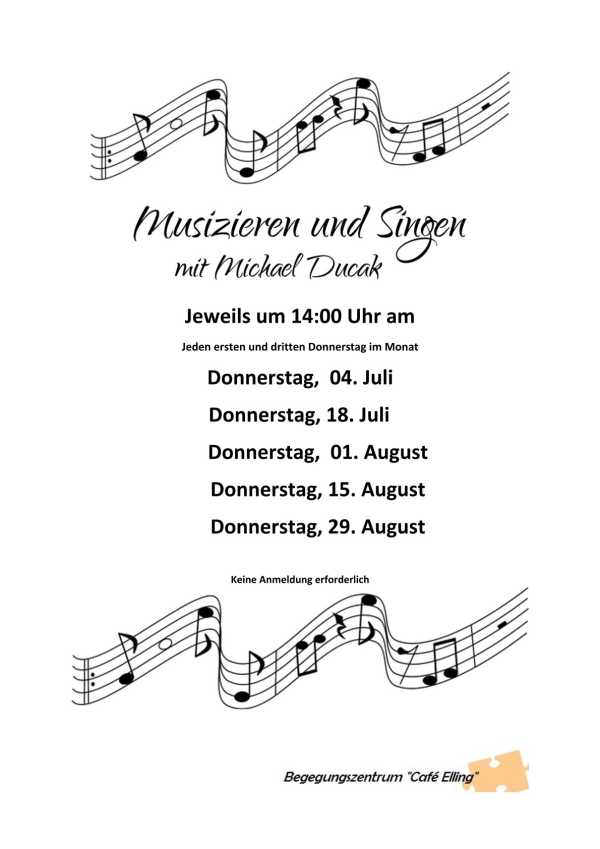 Singen mit Herrn Ducak