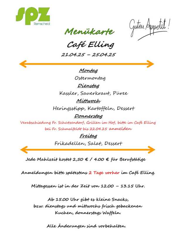 Woche 21.04.2025 - 25.04.2025